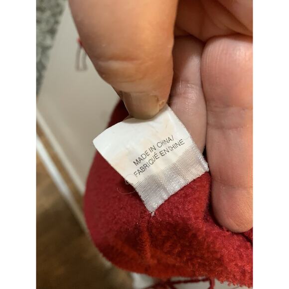 Vintage Canada Athletics Medium Men’s Red Athletic Fleece Jacket Long Sleeve Zip - Picture 7 of 15